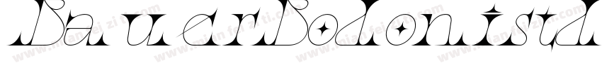 BauerBodonistd Itali字体转换
